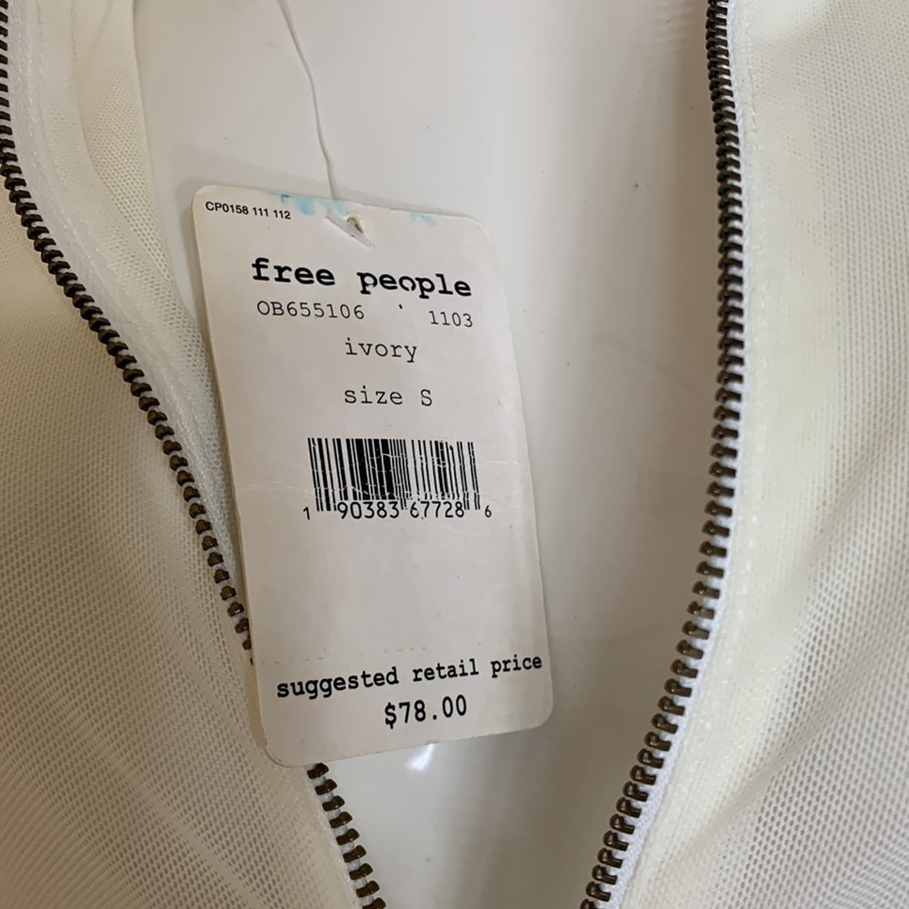 Free People Ivory Mesh Long Sleeve - Picture 8 of 11